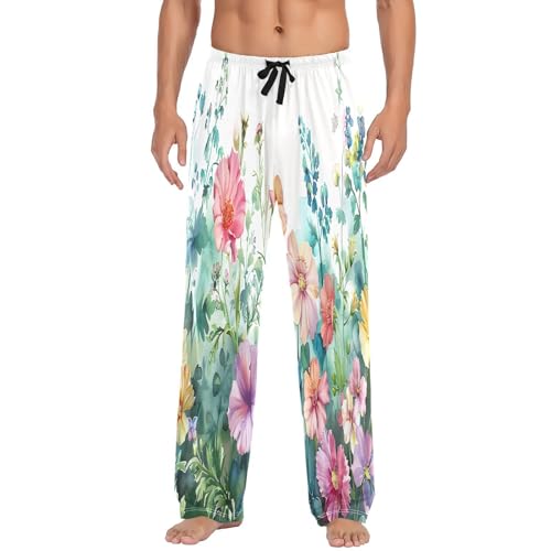 Pantalon de pyjama homme avec cordon finie la taille serrée en taille XXL