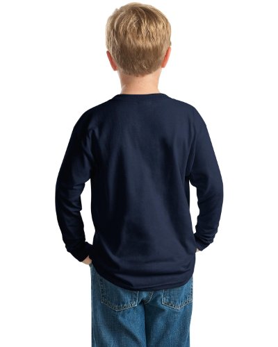 Gildan Youth Ultra Cotton� Long-Sleeve T-Shirt (Red) (X-Large)4