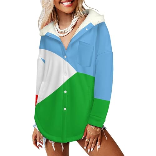 Veste polaire femme avec capuche sweatshirt oversize Djibouti grande taille