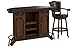 Coaster Home Furnishings 2-Door 2-Drawer Bar Unit with Marble Top Warm Brown