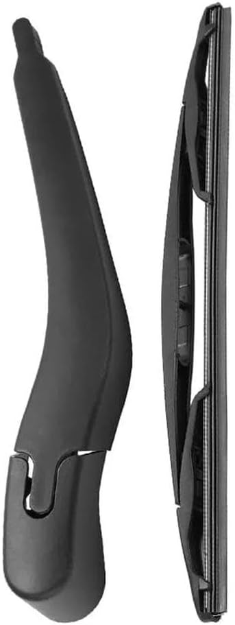 Side view of wiper arm and blade