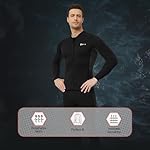 GoldFin Wetsuit Top Men, 2mm Wetsuits Jacket Long Sleeve Neoprene Tops for Water Sports Aerobics Diving Surfing Swimming - Image 3