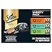 Sheba Perfect PORTIONS Soft Wet Cat Food Cuts in Gravy Roasted Chicken Entrée, Signature Tuna Entrée, Tender Turkey Entrée Variety Pack, (36) 2.6 oz. Easy Peel Twin-Pack Trays