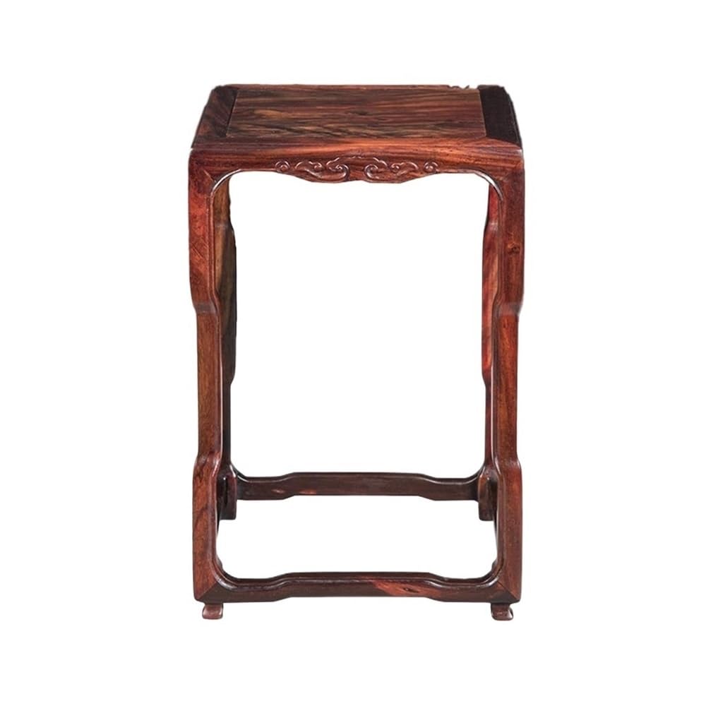 birene Vase Stand High Leg Square Display Base, Red Acid Branch Bonsai Vase Teapot Bracket