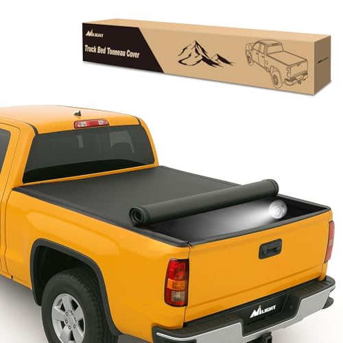 Nilight Soft Roll-Up Tonneau Cover Compatible with Chevy Silverado/GMC Sierra