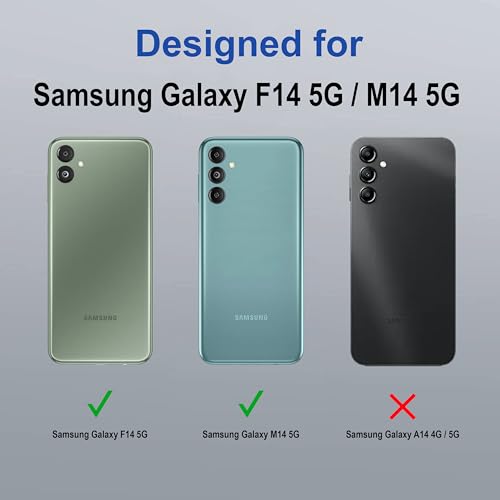 Image of Zapcase Back Case Cover for Samsung Galaxy F14 5G | Compatible for Samsung F14 5G Back Cover | Case Cover with Camera Protection | (TPU + PC | Translucent Purple)