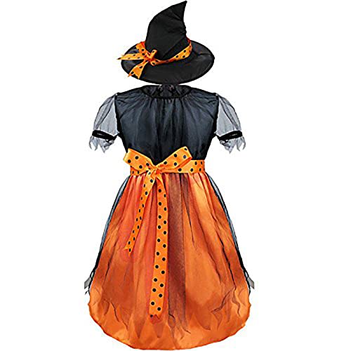 Disfraz de Bruja Naranja para Bebés 1-2 años miniatura 4