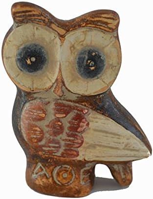 Owl Miniature Ancient Greek Symbol of Wisdom Sculpture