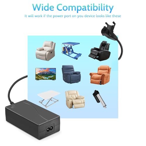 image for Sopito Universal Power Recliner Power Supply Kit 29V 2A 2-Pin Adapter 