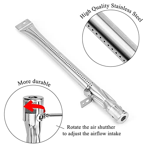 Uniflasy BM-19512-5SS+99512-5SS+DHZ-4 Grill Replacement Parts For Cuisinart Gas2456As,Gas2556As,Gas1456Aso,Gas1456Bso,Gas9456As/Aso,Gas9556As/Aso,Gas2420As,Stainless Steel Burner Tube Heat Plate Tent Shield Plate Burner Cover thumb #3
