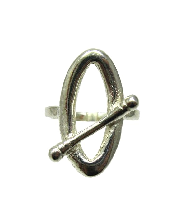 Bague en argent massif 925 Ellipse R001322 pour femme