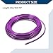 Hihaha Air Vent Decoration Strip/for All Straight Air Vent Outlet for Car Interior Air Vent Decoration Strip/Durable PVC,Plating / 1 Set Purple