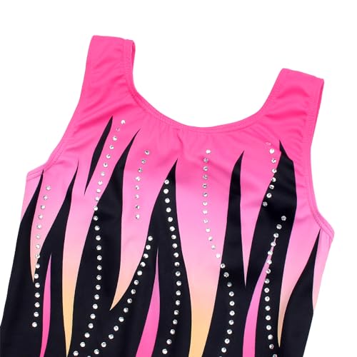 Image of MODAFANS Leotards for Girls Gymnastics with Shorts Dance unitards Tumbling Biketards with Hair Scrunchie for3-13T