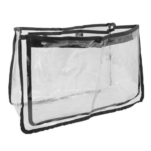 FRCOLOR Transparent Beach Bag Storage Tote for Travel Elegant Beach Carrying Bag with Handle Convenient Organizer for Outdoor Activities and Beach Essentials