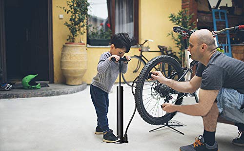 Fahrradpumpe 120 PSI, Luftpumpe für Radfahren,Spielzeug, Mini-Handpumpe, Kunststoff Aluminiumlegierung