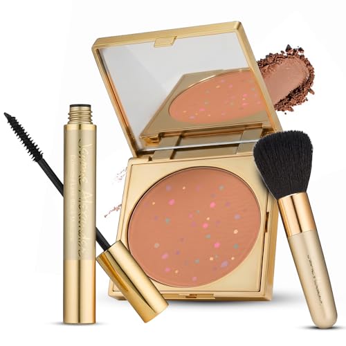 Magic Minerals 4 Pcs Pressed Powder Foundation Set by Jerome Alexander - Color Correcting Concealer...