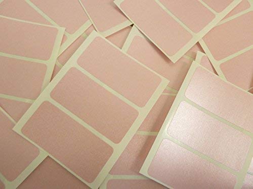 65x30mm Rectangular Colour Code Stickers - Packs of 45 Coloured Rectangle Sticky Labels - 30 Colours Available (Pale Pink)