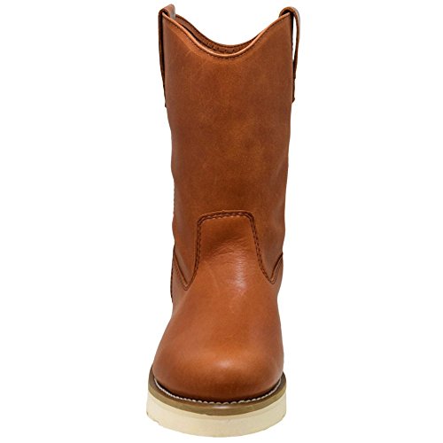 Image of Golden Fox 12 inch Work Boot Pull On Wellington Wedge Lightweight Outsole for Construction Farming and Ranching