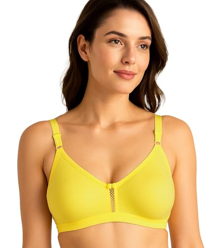 Image of SONA M1020 Non-Padded Non-Wired Molded Medium Coverage T-Shirt Bra with Adjustable Straps