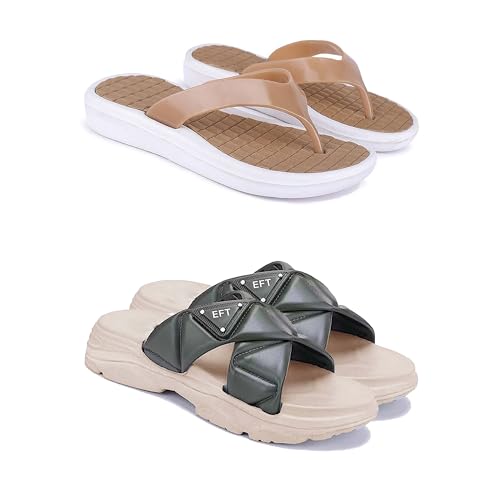 Image of Women's Sandals | Lightweight Wear| Stylish & Easy to Wear For Women'S PCV-SAN-(2-COMBO)-1860-1891
