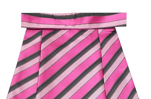 Image of TIE STUDIO Mens Pink Strips Cravat | pack of 1 | Size -12 x 9 inches | tweed fabric | Microfiber | Superior finishing | Packaging - White box |