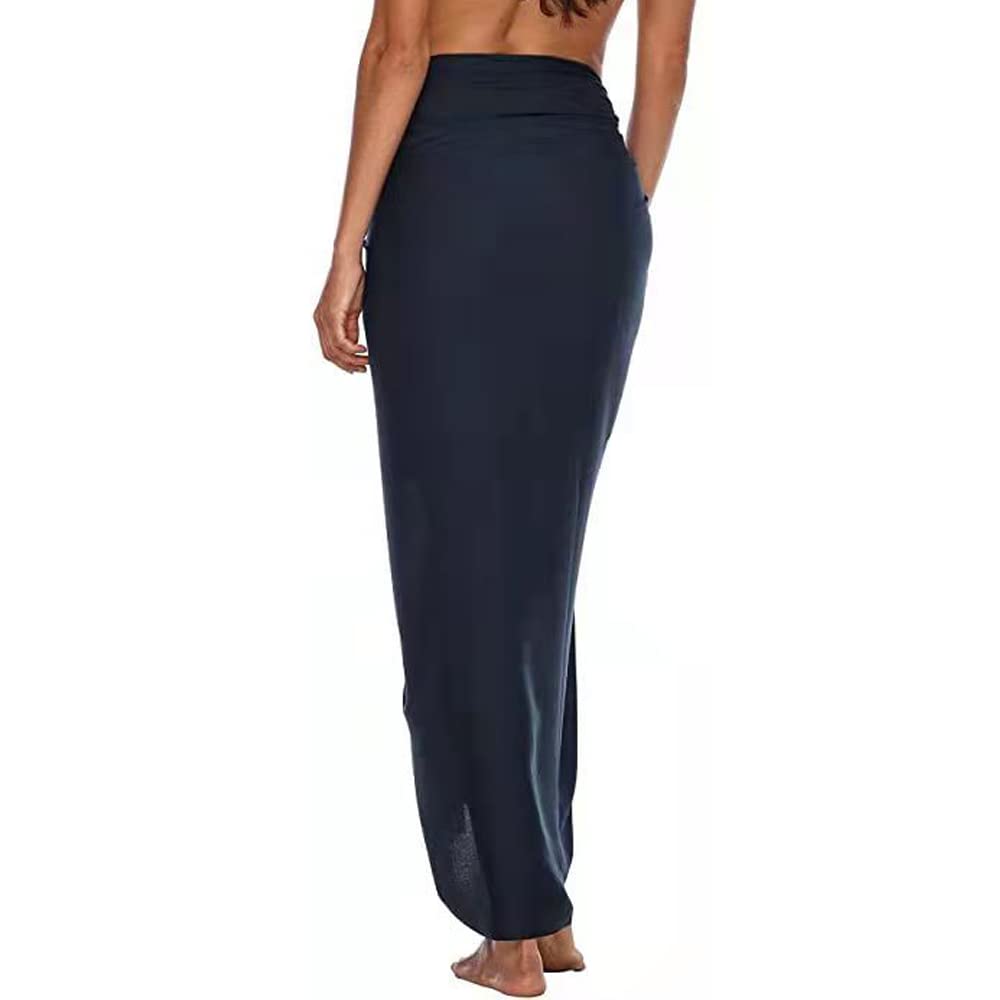 MeeQee Mujeres Pareos De Playa Sarongs Bufanda Mujer Chal Multifuncional con Sexy Borla Traje De Baño Falda Vestido Bikini para Mujeres