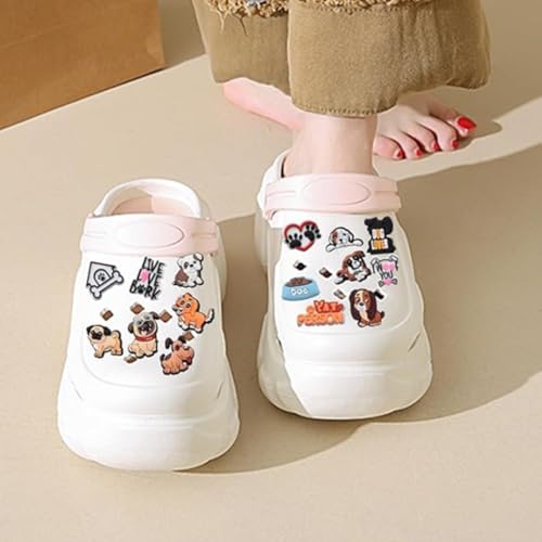 16 Stück Hundeschuh-Charms,Niedliche Hundemotive Schuhdekoration - Wasserdichte Tier-Schuaccessoires für Sandalen, Ideale Geschenke für Partys Schulbelohnungen Für Kinder, Jugendliche & Erwachsene