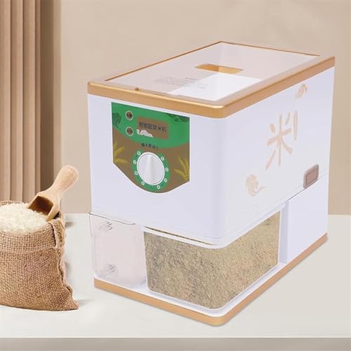 Image of Electric Rice Milling Hulling Machine, Automatic Wheat Cereals Peeling Sheller, 8 Gear Huller, Rice Husker Sheller Grinder For Light Brown Rice, Germ Rice, 250-500g/min