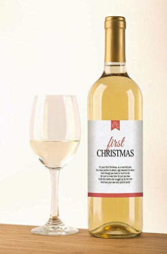 Marriage Milestones Wine Bottle Labels, Set Of 5 Waterproof Wine Bottle Labels, Wedding Gift, Marriage Milestones, Wedding Firsts #TOP6