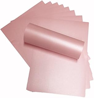 Syntego 10 x A4 Petals Pearlescent Shimmer Paper Double Sided 120gsm Suitable for Inkjet and Laser Printers (Pink)