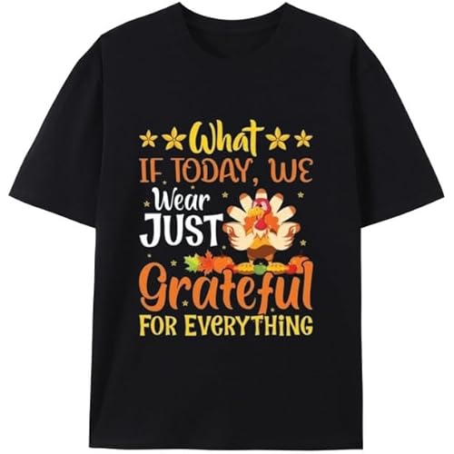 Unisex Funny Family Thanksgiving T-Shirt Round Neck Slight Stretch Crewneck Modern Design T-Shirts Mens Tees