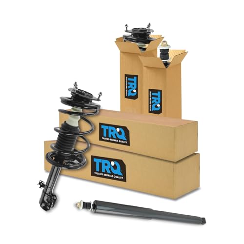 Image of TRQ Front and Rear Complete Strut Assembly & Shock Absorber Kit Complete Strut & Coil Spring Assembly Compatible with 2001-2005 Toyota RAV4