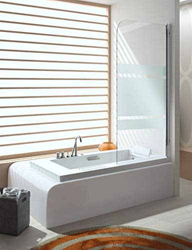 Mampara de Bañera Frontal de 1 cristal fijo - Cristal de Seguridad de 6 mm - Modelo 300 BAN-ONE (85 cm)