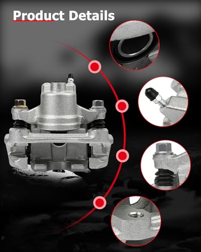 Image of cciyu 19B2697 Rear Left Brake Caliper With Bracket For Toyota For Avalon 2005-2007,For Toyota For Camry 2002-2006,For Toyota For Solara 2004-2008