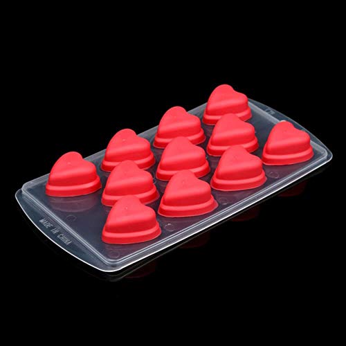 CTOBB Cubitera de Silicona no tóxica de Grado alimenticio para Hacer Cubitos de Hielo, gelatina, Chocolate, Frutas, Pasteles, Molde de Bricolaje, Bandeja, pudín #25, al Azar