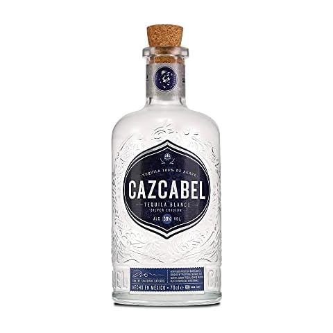 Cazcabel Blanco Tequila | 100% Agave | Award Winning | Perfect for Margarita's & Paloma's | Silver Tequila | Vegan, Gluten & Additive Free | 70cl Cover