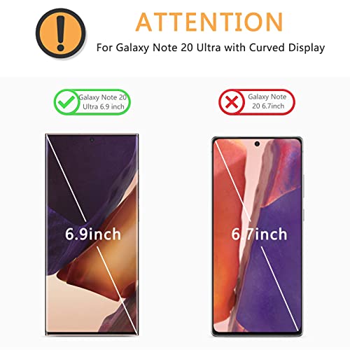 Image of [4 pack] Samsung Galaxy Note 20 Ultra Screen Protector - TPU Film Screen Protector for Galaxy Note 20 Ultra 6.9 Inch, 2020 [High Definition] [Bubble Free] [Anti-scratch] [Anti-Fingerprint]