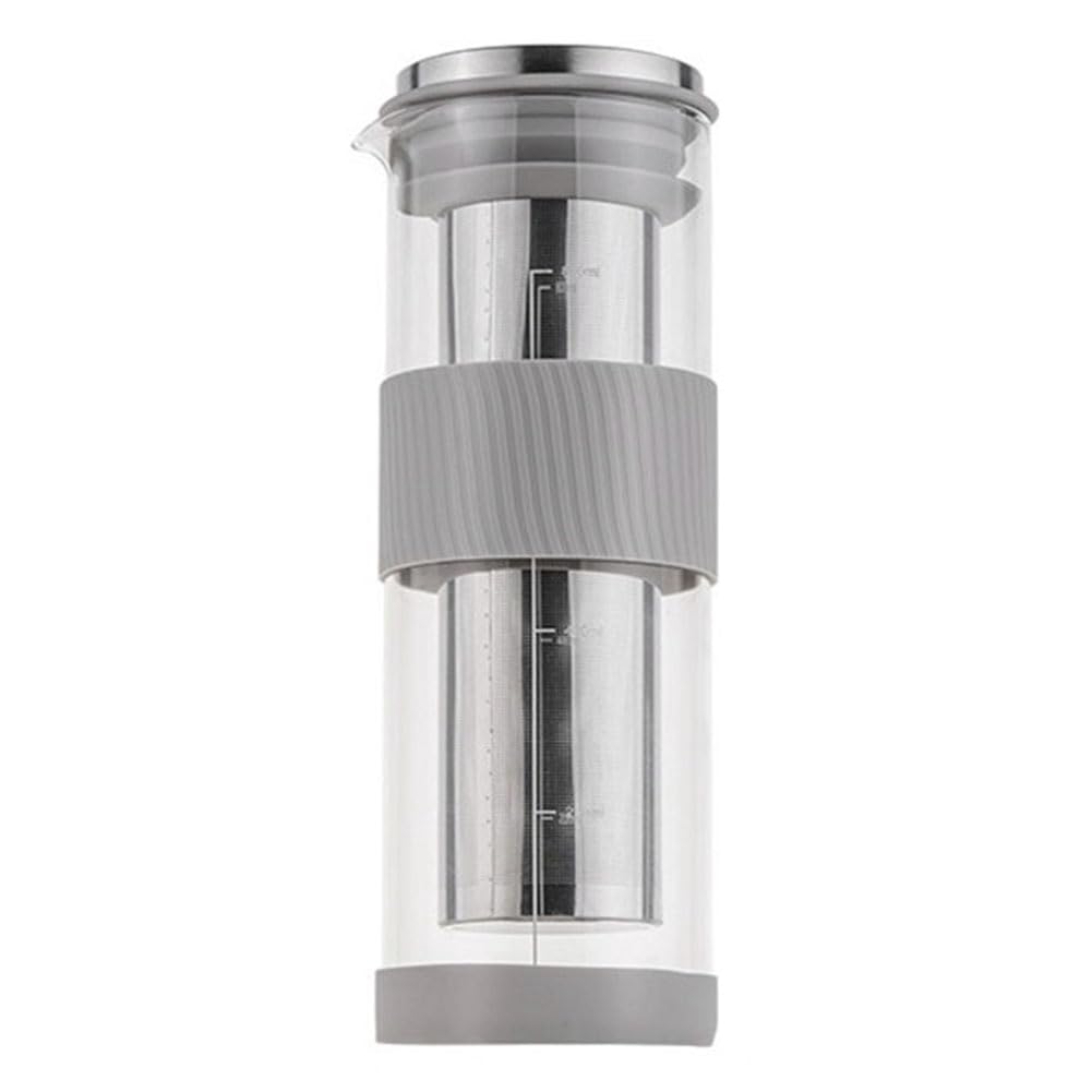 Baeroprki Portable Airtight Cold Brew Iced Coffee Maker Tea Infuser -800ml Cold Brew Coffee Kettle Brewing Glass Carafe Pitcher