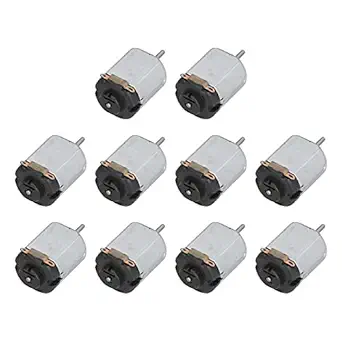 Electric DC Motor, Accuracy Processing Mini Motors High Efficiency for Toy Remote Control Cars for Electric Fans for DIY Production for Household Appliances(black)
