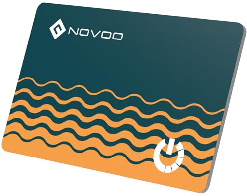 NOVOO Air Tag Karte Smart Wallet Tracker Card Bluetooth Tag Thin 1,6mm Batterielebensdauer 6 Jahre Kompatibel mit Apple Wo ist? APP (nur iOS),GPS Item Finder für Geldbörse,Gepäckanhänger,Reisepass