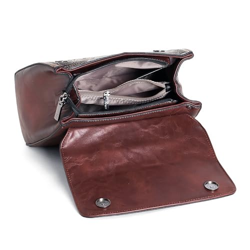 Image of EXOTIC Premium Vintage Embossed Floral Flap Desing Sling Bag For Women