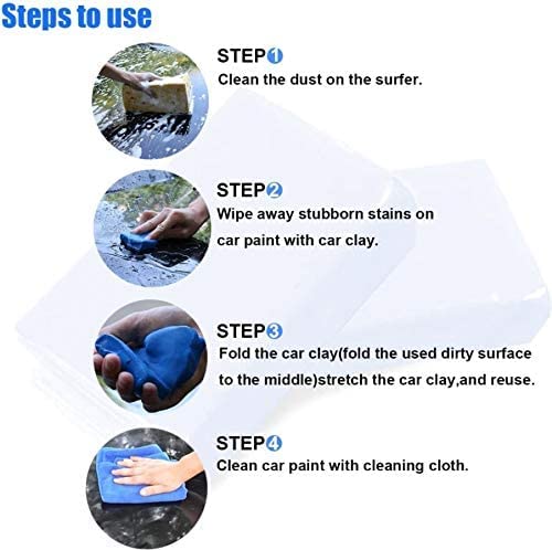 Image of 3 Pieces | 100g per piece | Car Cleaning Clay Bar for Car Paint Care, Rim Cleaning, Glass Polishing