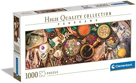 Clementoni 39748 Collection Panorama Herbalist Desk 1000 Pieces, Jigsaw Puzzle for Adults-Made in Italy, Multi-Coloured