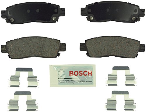 BOSCH BE883H Blue Ceramic Disc Brake Pad Set With Hardware - Compatible With Select Buick Enclave, Rainier; Cadillac XTS; Chevrolet Trailblazer, Traverse; GMC Acadia, Envoy; Saturn Outlook +More; REAR