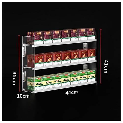 Présentoir à cigarettes pour magasin étagère acrylique durable à poussoir - 2