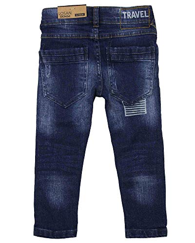 Boy's Denim Pants with Patches, Sizes 2-72