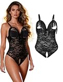 sunshinelady Body Ouvert für Frauen Dessous Damen Sexy Unterwäsche