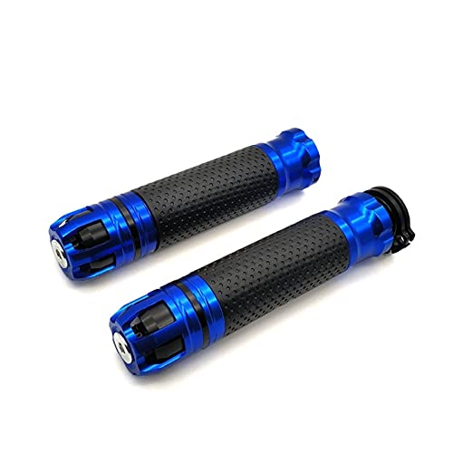 Poignées moto 22mm pour balades en Suzuki GSX1100F et GS500E bleu
