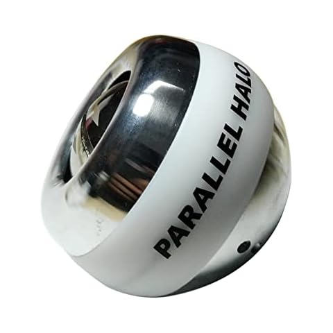 Parallel Halo Power Wrist Ball Metal Gyro Ball AUTO Start Wrist Exercises Force Ball Gyroscope Ball Wrist and Forearm Exerciser Arm Strengthener for Stronger Muscle and Bone Cover