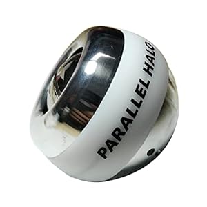 Parallel Halo All Metal Power Wrist Gyro Ball AUTO Start Wrist Exercises Weighted Solid Gyroscope Torque Ball Forearm Exerciser Arm Strengthener for Stronger Muscle and Bone